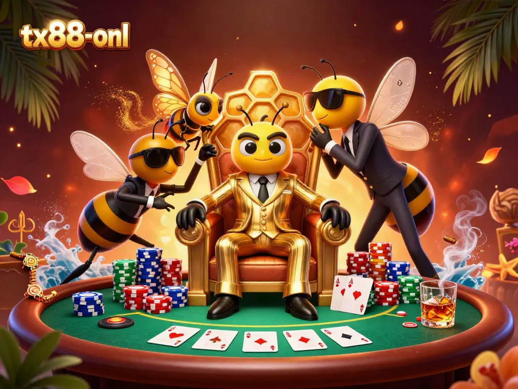 Betters gamble at tx88-onl casino with vibrant characters and rich details.