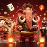 Experience top online casino Australia with vibrant casino bouncers and thrilling slot game elements.